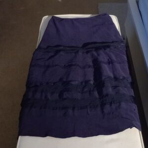 MONSOON London sz 10UK/6US dark purple tiered long midi full skirt